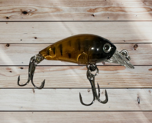 Black Lines with Black Face Crank Lure