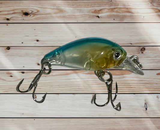 White and Blue Crank Lure