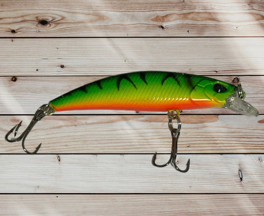 Green With a Black Top Sinking Lure