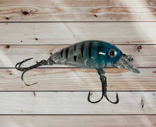 White and Blue Crank Lure